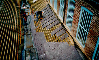 Example of slatework, Grainger Market, Newcastle upon Tyne